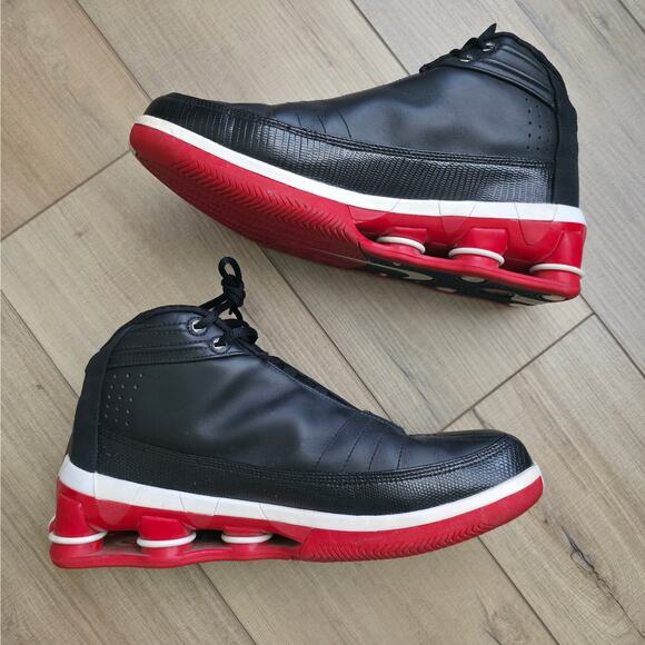 Nike 2004 Shox VC 4 Bred Black Red Vince Carter Sneakers Men Sz 12 310379-011 - Picture 3 of 16